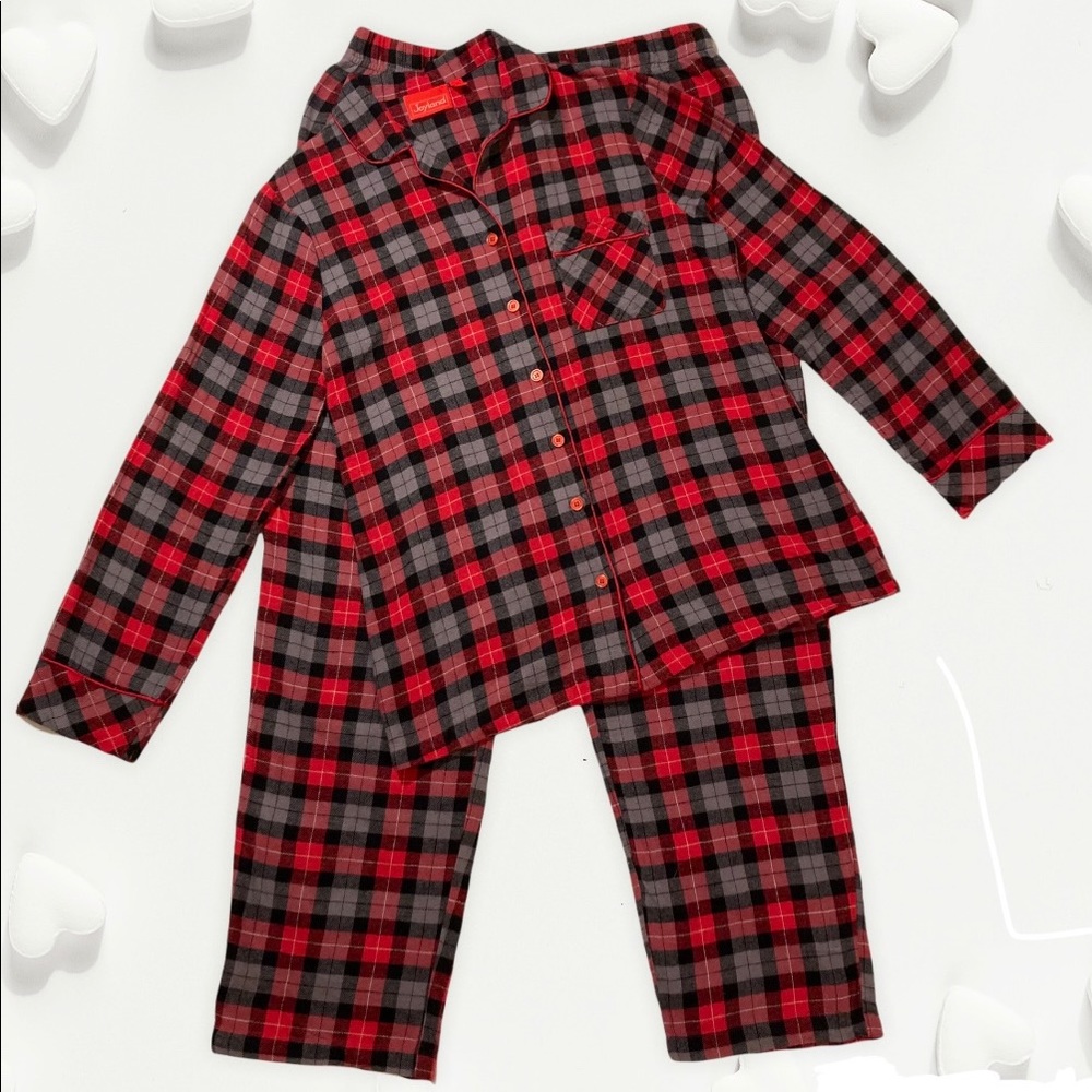Men’s Christmas Pajamas Red Plaid Family Holiday